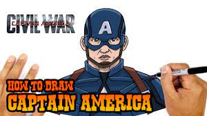 How to draw captain america. How To Draw Captain America The Avengers Youtube