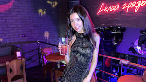 Public pickup in a nightclub and wild sex with bondage Creampie