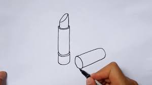 How To Draw A Lipstick Sketch Drawing Easy Lipsticks Outline Tutorial Step By Step Youtube With this method, you can draw how to draw lips | front, side, 3/4 view.