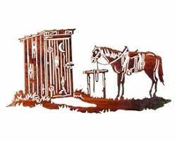 Horse Style Outhouse 24 Timeout With Horse Outhouse Metal Wall Art By Neil Rose Western Wall Art Western Metal Wall Art Hanging Wall Art