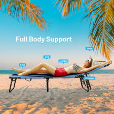 Costway Patio Foldable Chaise Lounge Chair Bed Outdoor Beach Camping Recliner Pool Yard Walmart Com Walmart Com