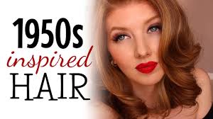 Four 50's hairstyles | poodle skirt costume ideas for halloween. 1950s Inspired Hair Tutorial Youtube