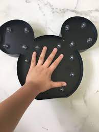 Add some disney magic to your little one's space with the mickey mouse marquee standing light! Mickey Mouse Giant Marquee Light Comes W Extras Babies Kids Baby Nursery Kids Furniture Nursery Lighting Decor On Carousell