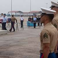 From left to right) Col. Andrew Shorter, the commanding