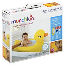 Puppies, like babies, aren't used to the feeling. Munchkin Inflatable Safety Duck Tub Shop Baby Toys At H E B