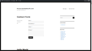 Data validation before the submission; Contact Form By Bestwebsoft Wordpress Plugin Wordpress Org