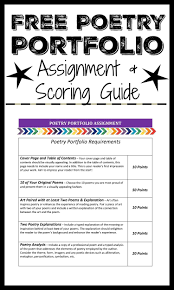 Looking For Poetry Portfolio Ideas This Is Perfect This Free Poetry Portfolio Assignment Pro Poetry Portfolios High School Writing Prompts High School Poetry