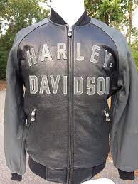 Harley Davidson 100th Anniversary Leather Jacket Mens Medium Bomber Grey Item Specifi Leather Jacket Men Harley Davidson Merchandise Harley Davidson Dealership