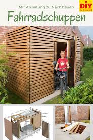 Kompakter Fahrradschuppen Mit Transparentem Dach Und Praktischen Fahrradstandern Mit Bauplan Diy Fahrradschuppen Fahrradgarage Gartenhaus Bauen
