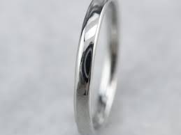 Plain 18k White Gold Wedding Band Mens Wedding Bands White Gold Silver Wedding Bands White Gold Wedding Bands