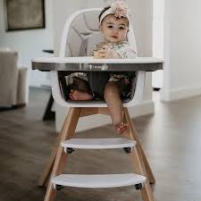 Modern Baby High Chair With Grey Pad In 2020 Best Baby High Chair Baby High Chair Modern High Chair