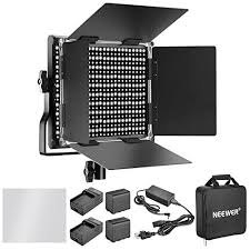Neewer Dimmable Bi Color 660 Led Video Light With Rechargeable 6600mah Battery And Charger Lighting Kit 3200 5600k Cri 96 With U Video Lighting Led Charger