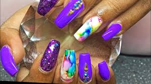 Marble nails have been a thing for a while. Watch Me Wok How To Marble Effect Using Sharpie Markers Acrylic Nails Refill Youtube
