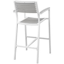 Shop a variety of outdoor stools for your commercial patio. Murano Modern White Outdoor Bar Stool Eurway Modern