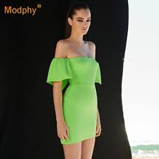 2019 Summer New Elegant Light Green Dress Sexy Slim Short Sleeve Off Shoulder Mini Dress Celebrity Runway Party Dress Vestidos Dresses Aliexpress