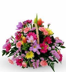 Download the perfect basket of flowers pictures. Bright Smiles Basket Avas Flowers