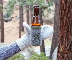 These fingerless mitts are perfect for cool fall days, and you can decorate them any way you like. Beer Koozie Mittens 17 Steps With Pictures Instructables