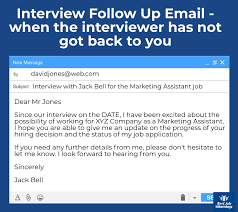 While there is a lot implied in the request (of course, you bonehead, why do you think i asked?), it's safer to ask for what you really want and not leave so much open to. Sample Interview Follow Up Email