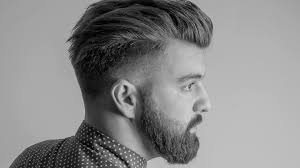11.) combed back hair with beard. Style Tips For Short Sides Long Top Haircut Axe