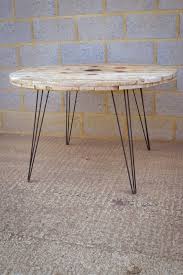 Cable Reel Dining Table With Hairpin Legs Carretel De Madeira Mesas De Carretel De Madeira Mesa Carretel