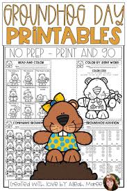 Groundhog Day No Prep Worksheets And Printables Kindergarten Math Activities Winter Classroom Activities Groundhog Day