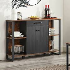 Shop for buffet with wine rack online at target. Rustic Wood Buffet Wine Rack Cabinet Brown Farmhouse Sideboard Storage Bar Shelf 439 89 Picclick