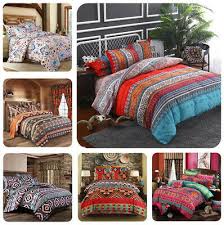 Wide by 80 inches long. 2 3pcs Boho Ethnic Bedding Set Duvet Cover Pillowcase Bohemian Queen King Size 34 45 Picclick