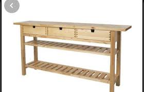 Die sehr gut erhaltenen ikea bank norden bank holz vollbirke 150 cm privatverkauf. Ikea Norden Kitchen Station Table Drawers Furniture Home Living Furniture Tables Sets On Carousell
