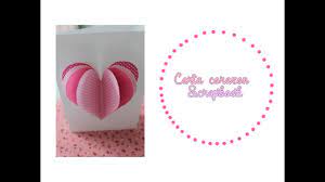 Carta Corazon Scrapbook 14 De Febrero Youtube