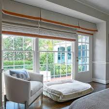 Picking the right shade is fairly simple with orange. Bathroom Roman Shades Design Ideas