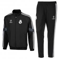 Suivez les matchs en direct et en replay de l'uefa champions league sur tous vos écrans. Real Madrid Ucl Prasentationsanzug 2014 15 Adidas Sportingplus Passion For Sport