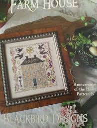 Farm House Anniversaries Of The Heart 5 Blackbird Designs Cross Stitch Chart