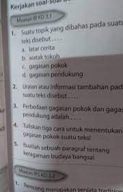 Urai a lepas terbuka (tidak terikat, tidak bersimpul); Uraian Atau Informasi Tambahan Pada Suatu Teks Yang Nomor2 Brainly Co Id
