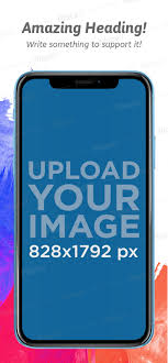 Download Placeit App Store Screenshot Mockup Featuring A Customizable Background Mockup Generator Iphone Mockup Mockup