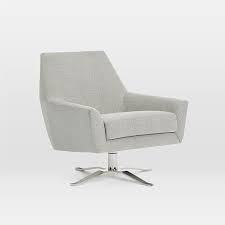 Our haven swivel chair takes the cushy comfort of our haven sofa and adds sheltering wraparound arms and a sleek wooden swivel base for good looks and versatility. Lucas Swivel Chair
