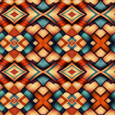 A southwest inspired, basket type weave design. Listed for sale today. I  took an ai I generated, that wasn't really what I wanted, and reworked it  for a very long time. I