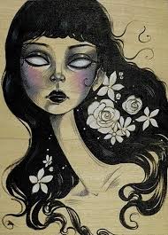 Morgana" by Lauren Saxton, for the "All Hallows Eve" group show at Penumbra  Gallery, Portugal.