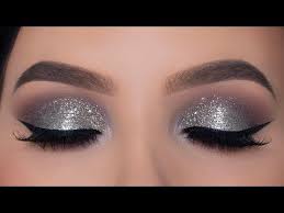 Black And Silver Smokey Eye Makeup Classic Silver Smokey Eyes Tutorial My Date Night Makeup Youtube In 2020 Silver Glitter Eye Makeup Glitter Eye Makeup Silver Smokey Eye