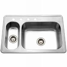 Designed for easy installation with any countertop. Reviews For Houzer Legend Drop In Stainless Steel 33 In 4 Hole Double Bowl Kitchen Sink Lhd 3322 1 The Home Depot