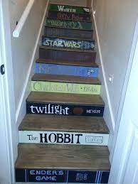 E L S A Iamhikari Stairs Painted Like Books Book Stairs Stairs