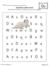 Find which letters look the same after reflection(i.e., which letters look the same in the image) and . Alphabet Letter Hunt Letter O Worksheet Color Myteachingstation Com