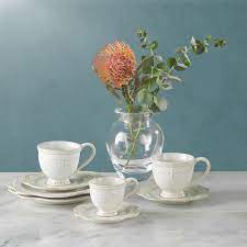 cay kahve fincani ve pasta tabagindan olusan stoneware alacati serisi sunumlarinda zarif dokunuslari yakalamak isteyenlerin kahve fi ncani kahve fi ncan