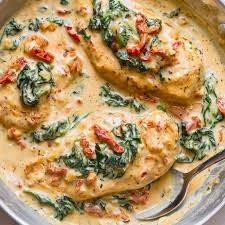 Add hot rice which has been cooked according to box directions. Chicken Breasts Recipe With Spinach In Creamy Parmesan Sauce Creamy Chicken Recipe Eatwell101