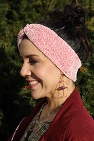 Velvet Twist Ear Warmer Headband, Top Knot, Boho, Turban, Handmade,  Crocheted, Chunky, Winter Headband, Fall, Cold Weather, Hair Accessories