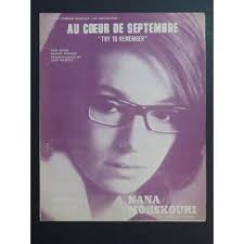 Au Coeur de Septembre Try to Remember Harvey Schmidt Chant Piano 1967