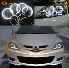 For Mazda 3 Mazda3 2003 2004 2005 2006 2007 Excellent Angel Eyes New Ultra Bright Headlight Illumination Ccfl Angel Eyes Mazda Mazda 3 Sedan Mazda 3 Hatchback
