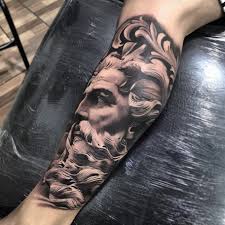 Poseidon Tattoo Colorful Tattoos Sleeve Bright Tattoos Tatuaje Zeus Mejores Tatuajes Para El Brazo Tatuaje De Playa