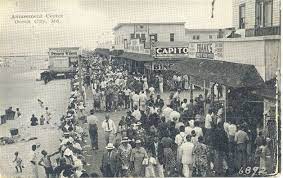 Located In The Center Of This Photo Is The First Bingo Game In Ocean City It Was Operated By Lillian Ku Ocean City Maryland Ocean City Chesapeake Bay Bridge