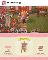 Ac New Horizons Custom Designs On Instagram Fairy Path By Tumblr User Smolsqu New Animal Crossing Animal Crossing Fairy Animal Crossing New Horizons Custom