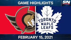 Thursday, march 25, 2021 at 7:00 pm (canadian tire centre) betting odds: Nhl Game Highlights Senators Vs Maple Leafs Feb 15 2021 Youtube